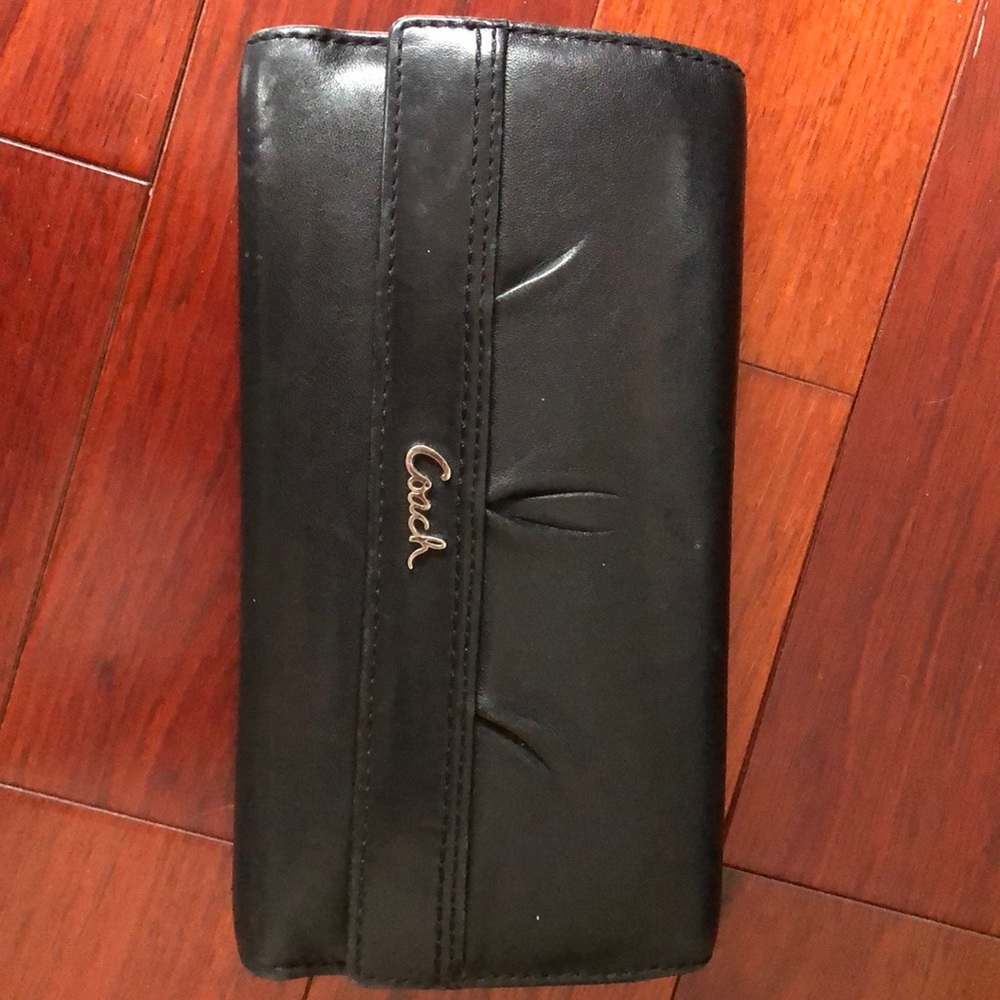 Coach Black Leather Walllet